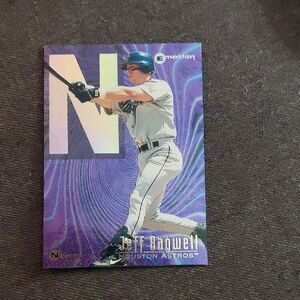 Jeff Bagwell Baseball Card with Gold Accents